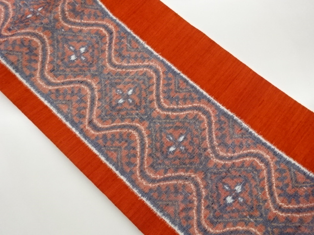 JAPANESE NAGOYA OBI / TSUMUGI / WOVEN RHOMBUS